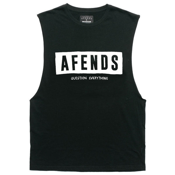 Afends Block - Bandcut Tee - Black