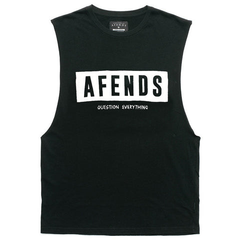 Afends Block - Bandcut Tee - Black