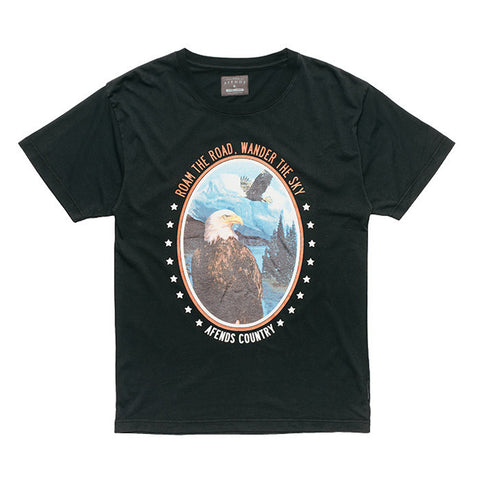Afends Free Country - Vintage Tee - Faded Black