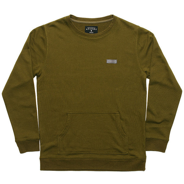 Afends Heresy - Crew Neck Sweat - Military