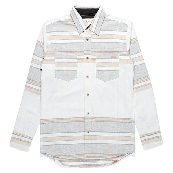 Afends Los Barrios - Long Sleeve Shirt - Bone