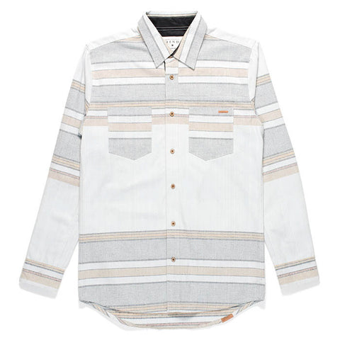 Afends Los Barrios - Long Sleeve Shirt - Bone