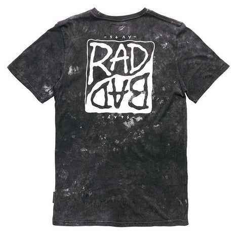 Afends Rad Bad - Tee - Black Acid Wash