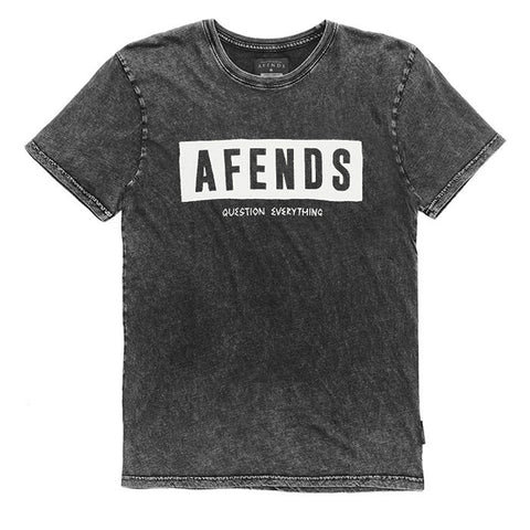 Afends Rumble - Slim Fit Tee - Black Acid