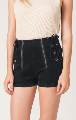Afends Lazy - Corduroy Shorts - Black