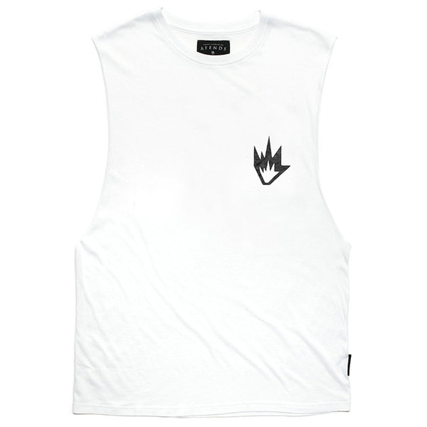 Afends The Flame - Bandcut Tee - White