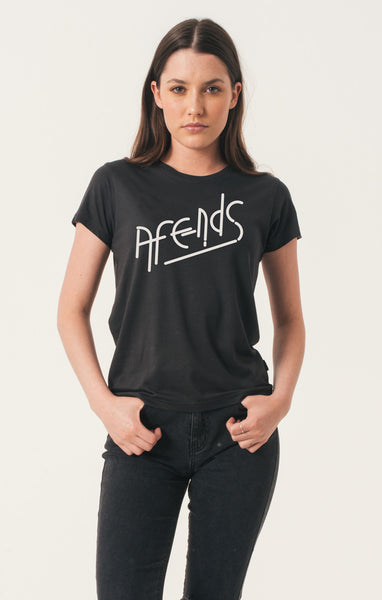 Afends Vegas - Logo Tee - Black