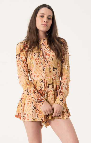 Afends Hills - Playsuit - 60s Floral