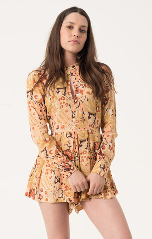 Afends Hills - Playsuit - 60s Floral