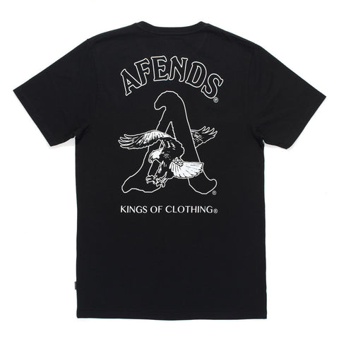 Afends Royals - Slim Fit Tee - Black