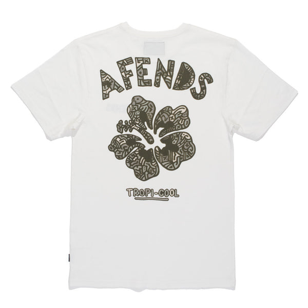 Afends Tropicool - Slim Fit Tee - Natural