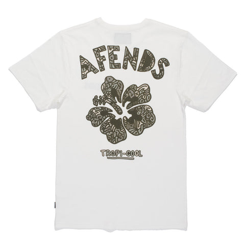 Afends Tropicool - Slim Fit Tee - Natural