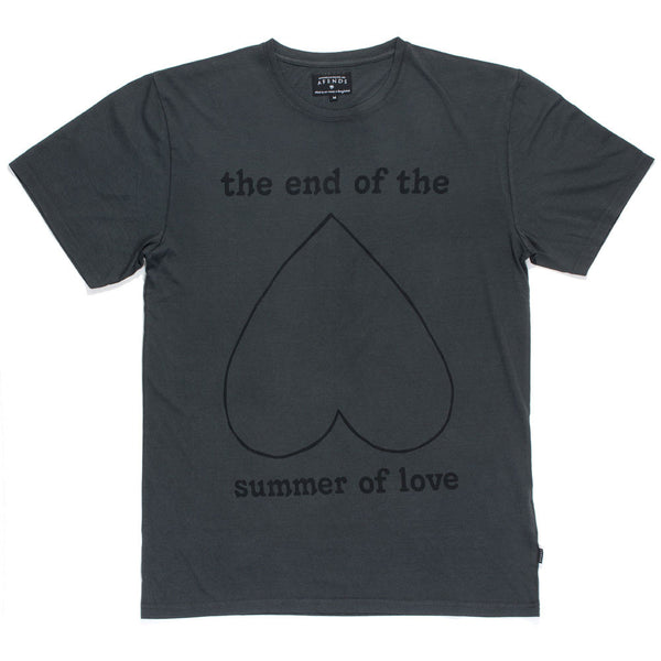 Afends Summers End - Slim Fit Tee - Faded Black