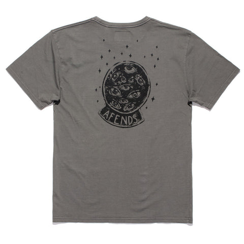 Afends Globaleyes - Standard Fit Tee - Distressed Black