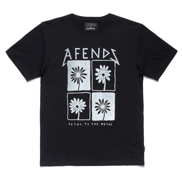 Afends Petal - Standard Fit Tee - Black