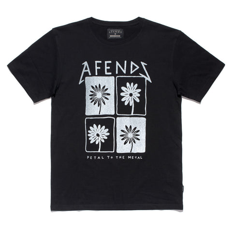 Afends Petal - Standard Fit Tee - Black