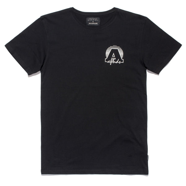 Afends Dissolving - Tall Fit Tee - Black