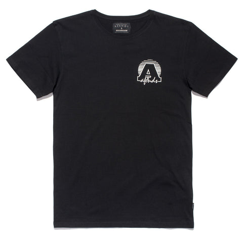 Afends Dissolving - Tall Fit Tee - Black