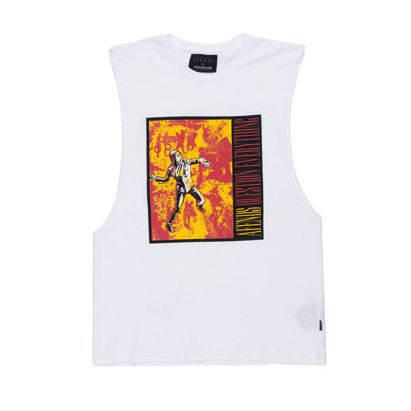 Afends Use - Bandcut Tee - White
