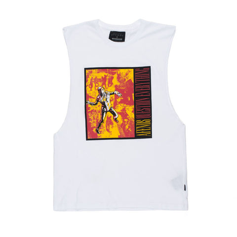 Afends Use - Bandcut Tee - White