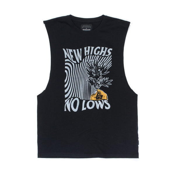 Afends No Lows - Bandcut Tee - Black