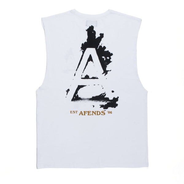 Afends Burnin - Bandcut Tee - White