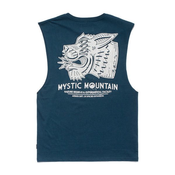 Afends Species - Bandcut Tee - Deep Navy