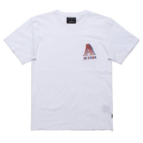 Afends Fade Away - Standard Pocket Tee - White