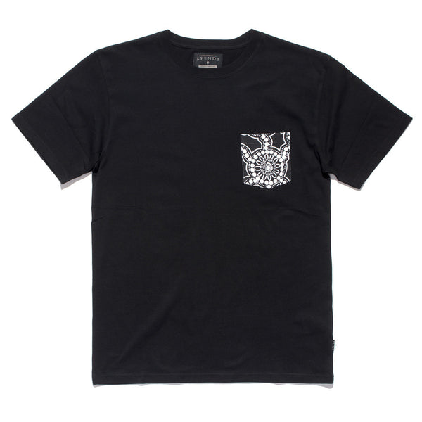 Afends Dream Time- Standard Pocket Tee - Black
