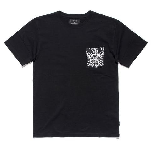 Afends Dream Time- Standard Pocket Tee - Black
