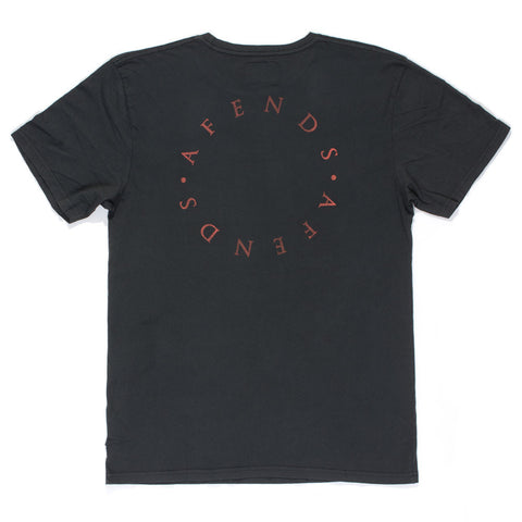 Afends Doubles - Slim Fit Tee - Faded Black