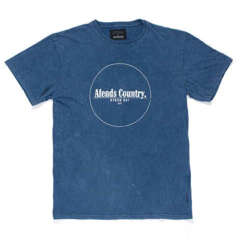 Afends Our Country - Slim Fit Tee - Azul Acid