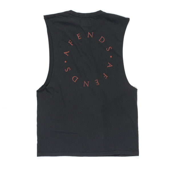 Afends Loops - Bandcut Tee - Faded Black