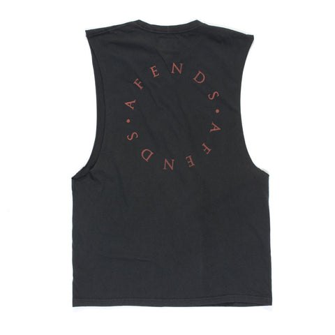 Afends Loops - Bandcut Tee - Faded Black