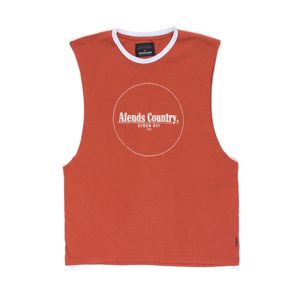 Afends Byron - Bandcut Tee - Red