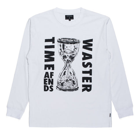 Afends Waisted Wasted - Long Sleeve Tee - White