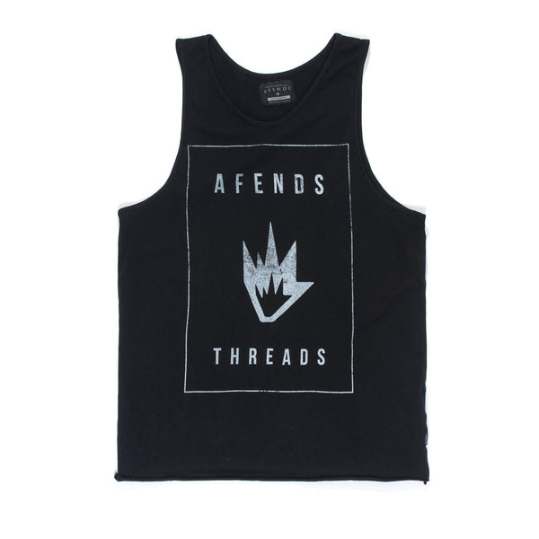 Afends Paper - Slim Fit Tank - Black