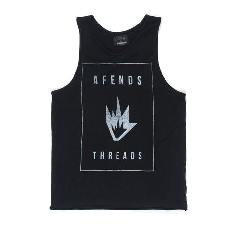 Afends Paper - Slim Fit Tank - Black