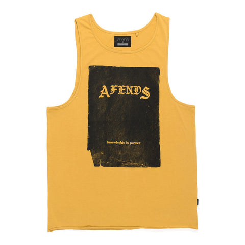 Afends Kip - Slim Fit Singlet - Mustard