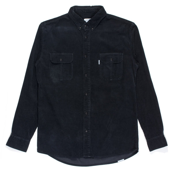 Afends Chord - Long Sleeve Shirt - Black Chord