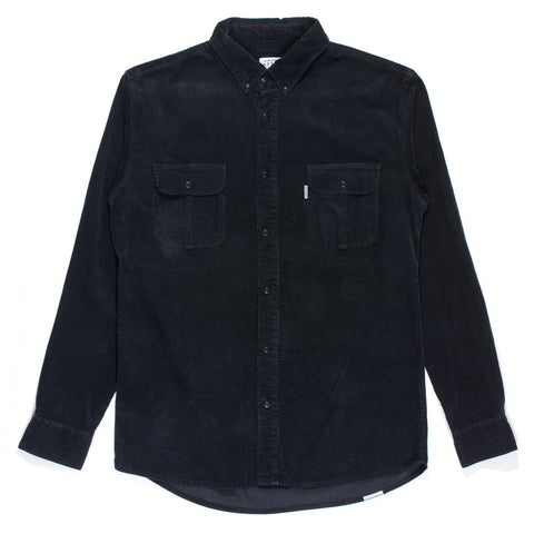 Afends Chord - Long Sleeve Shirt - Black Chord