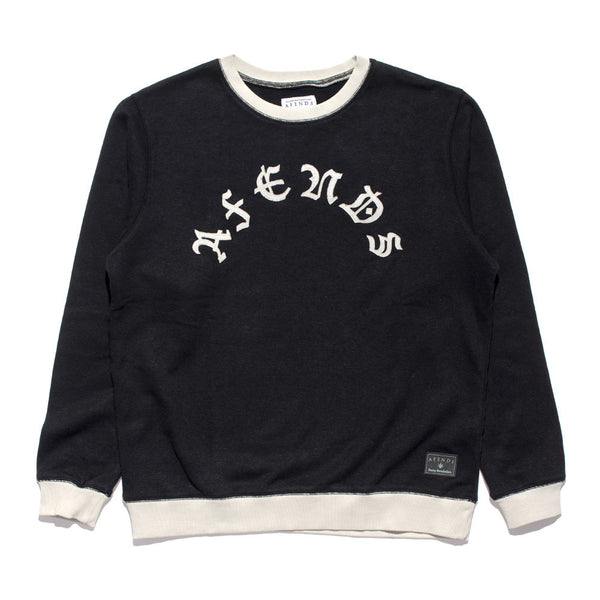 Afends Ripping - Hemp Crew Sweat - Black