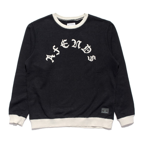 Afends Ripping - Hemp Crew Sweat - Black