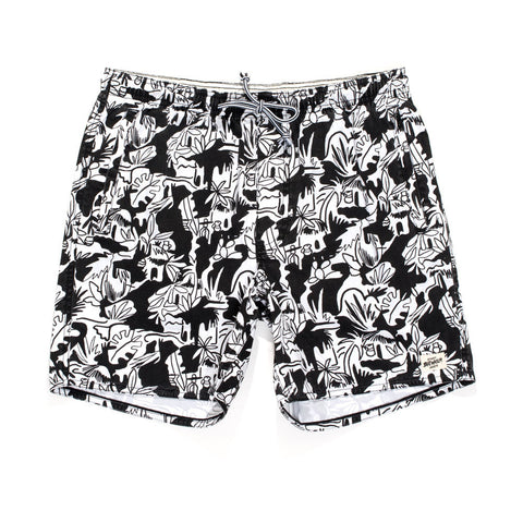 Afends Baywatch Scribble - 15.5" Swim Shorts - Scribble