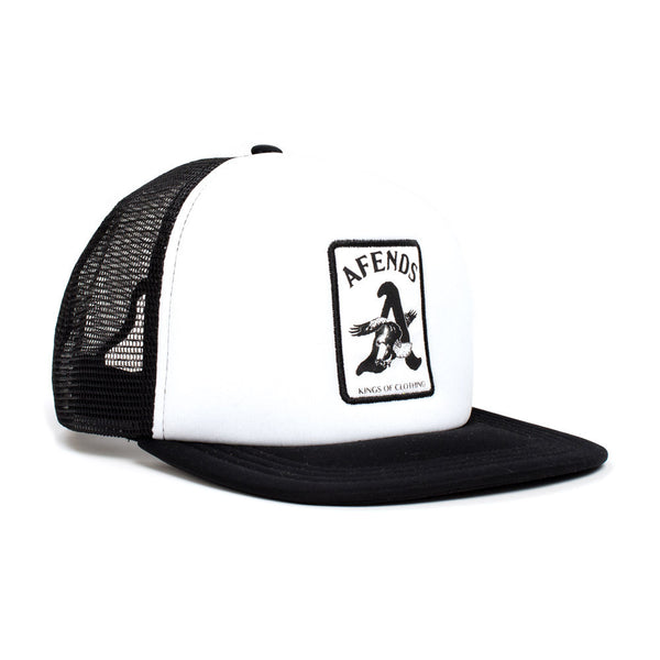 Afends Eagle - Trucker Hat - White & Black