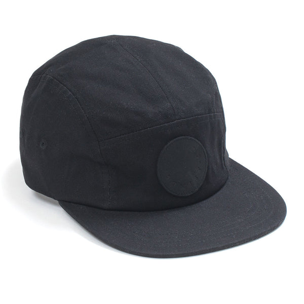 Afends Rolled Black - 5 Panel Hat - Black