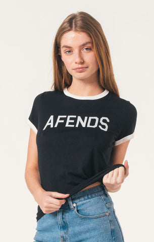 Afends Track - Tee - Black