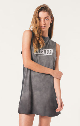 Afends Future - Bandcut Dress - Distressed Black