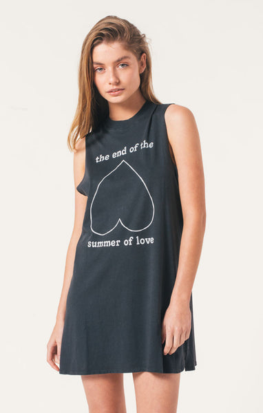 Afends Summer Love - Bandcut Dress - Faded Black