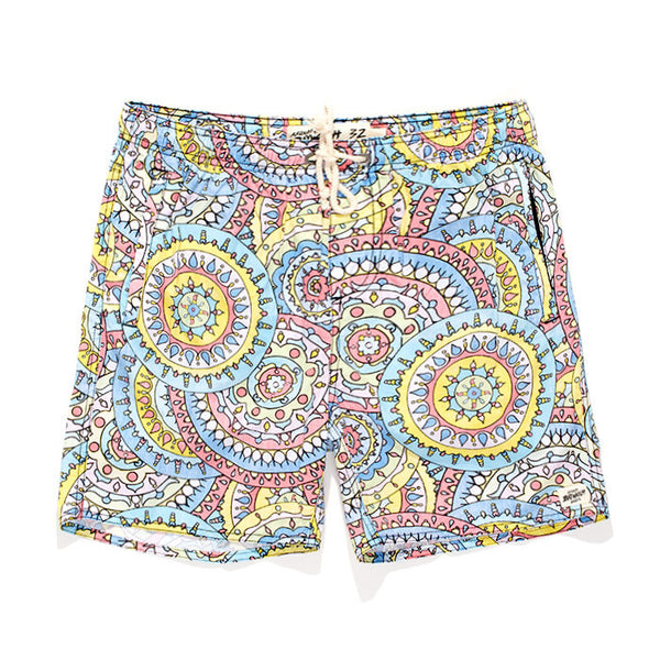 Afends Baywatch Torren - 16.5" Elastic Waist Boardshorts - Torren